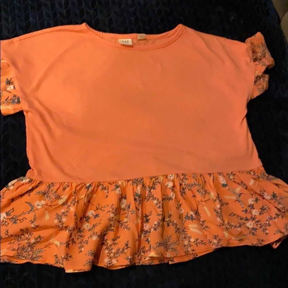 GAP cute crop Top with Ruffle Girl’s 10